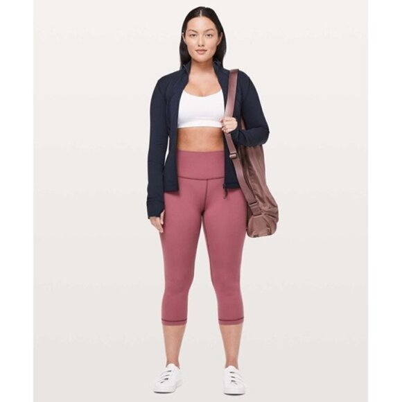 Lululemon Align Crop Misty Merlot Size 2 - Picture 3 of 10